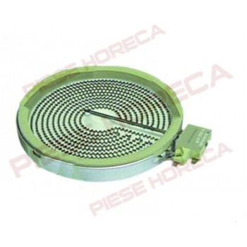 Rezistenta radianta pentru plita vitroceramica EGO, cod producator 10.54111.004, 1054111004, ø 165mm 1200W 230V, 1 circuit