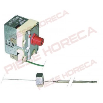 Termostat de siguranta 365◦C, cuptor convectie, convectomat RATIONAL, 1contact( 1 pol), dimensiuni senzor 4x96mm, montare senzor cu piulita de M14x1, lungime capilar- 1160mm (izolat 1100mm). Cod catalog producator 3014.0326,  30140326