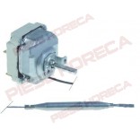 Termostat de lucru 100-300◦C, 3poli, contacte 16A, lungime capilar 1150mm, izolat 1140mm, dimensiuni senzor- 6x75mm, ax de 6x4,6mm cu lungimea de 23mm. Pentru plita, grill