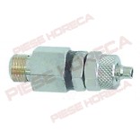 Valva non-retur pentru pompe peristaltice, conector furtun de 4x6mm, filet de 1/8”, lungime – 40mm