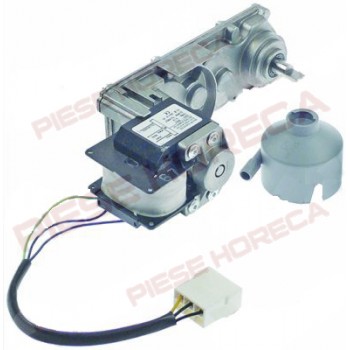 Motoreductor pentru dispenser, tip ELCO 230V 50Hz 32rpm, ø ax 6x12mm L 225mm W 70mm H 105mm 