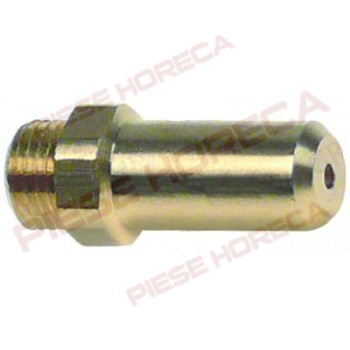 Duza aragaz, cuptor , plita, gratar, friteuza, ELECTROLUX, ANGELOPO, AMBACH, ZANUSSI, MARENO, OLIS, filet M10x1, hexagon de 12mm, lungime – 30mm, orificiu gaz de Ø0,9mm