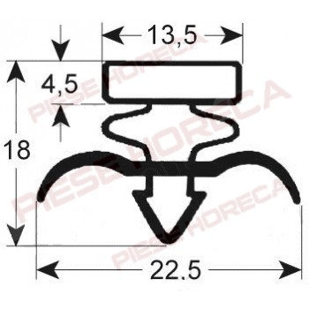 Garnitura refrigerare profil 9171 latime 585mm, lungime 1555