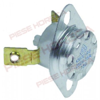  Termostat bimetal de siguranta, distanta gauri 23.5mm, temperatura 180°C, 1 pol, 16A