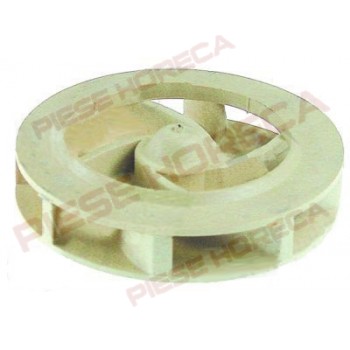 Turbina pompa de spalare pentru masina de spalat vase diametru 71mm, inaltime 16mm, rotatie dreapta M7L, diametru ax 13mm