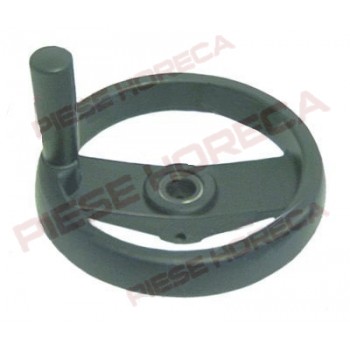 Volanta tigaie basculanta Angelo Po, Mareno, diametrul 160mm, diametrul 1 40mm, diametrul gaurii 16mm, filet M8, distanta gauri 9mm, lungime 1 22mm, lungime 2 50mm