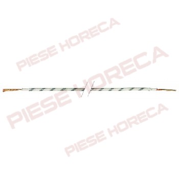 Cablu siliconic armat cu fibra de sticla, sectiune de 2,5mm, temperaturi de lucru permanente -60oC la +280oC, voltaj 300/500V, testat la 2000V