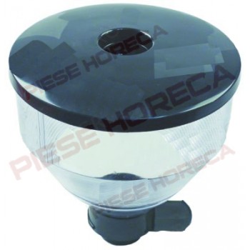 Container boabe cafea, diametru container 200mm, inaltime 215mm, diametru gaura de alimentare rasnita 46mm