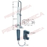 Electrod de aprindere cuptor gaz Rational, lungime flansa 38mm, latime flansa 17mm, diametru 9.5mm