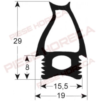 Garnitura usa cuptor ANGELO PO, profil 2781, latime 475mm, lungime 725mm