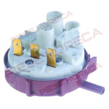 Presostat masina de spalat vase COMENDA, HOONVED, presiuni de lucru 75/45mbar, conector furtun de Ø5,5mm (furtun de Ø6mm), diametrul deØ55mm. Pentru modelele LC700,LC1200, LC900,  CAP10,CAP12 SO…MARINE. Coduri catalog producator: 130632,  H130632