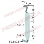 Electrod de aprindere Angelo-Po, diametru 6x7mm, conexiune  F 2.8x0.8mm