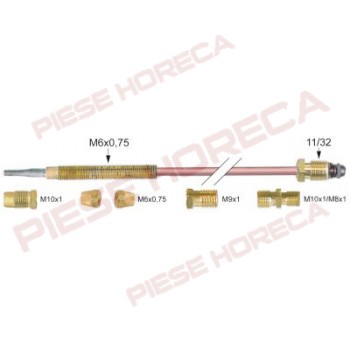 Termocupla, senzor de siguranta flacara,  universala 6 piese, lungime 1500mm