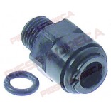 Furtun conector, filet 1/4", drept, material plastic