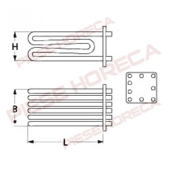Rezistenta 18000W boiler cuptor FAGOR, RATIONAL  model CM201