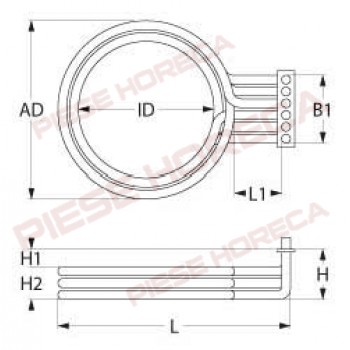 Rezistenta cuptor RETIGO putere 16000W