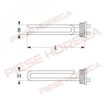 Rezistenta boiler 1800W pentru espressor FIAMMA