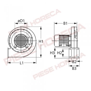 Motor ventilator arzator cuptor  RATIONAL CM..., SCC.....